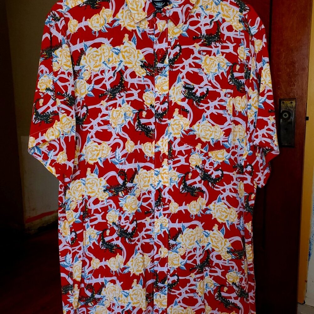 Broken Promises Floral Scorpion Shirt – Bold, Edgy, Unforgettable / Never Worn!!